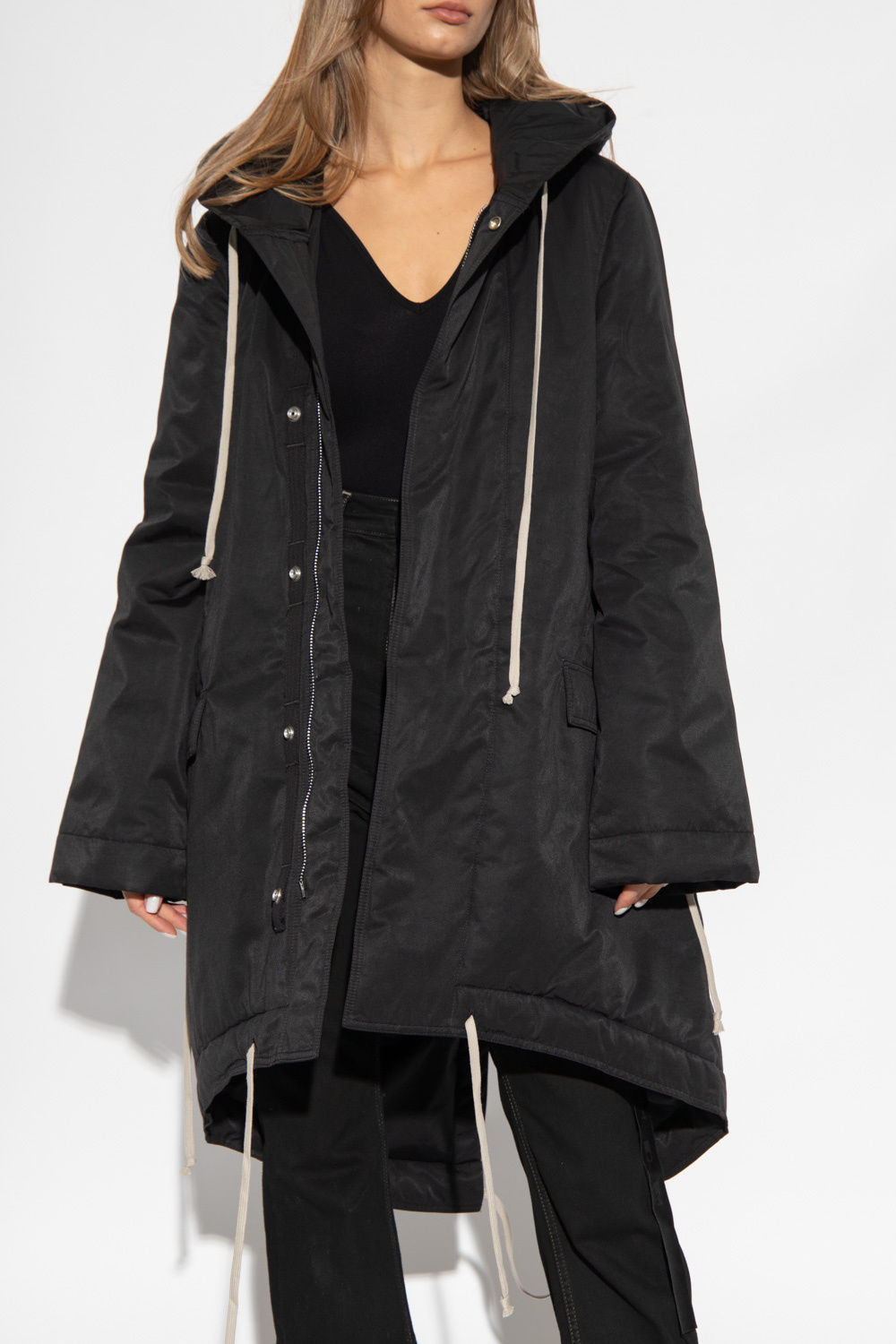 適切な価格 Rick Owens Hooded Parka jacket メンズ